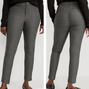 PLUS Old Navy NEW‎ Charcoal Gray Houndstooth Plaid Pixie Skinny Pant Size 24
